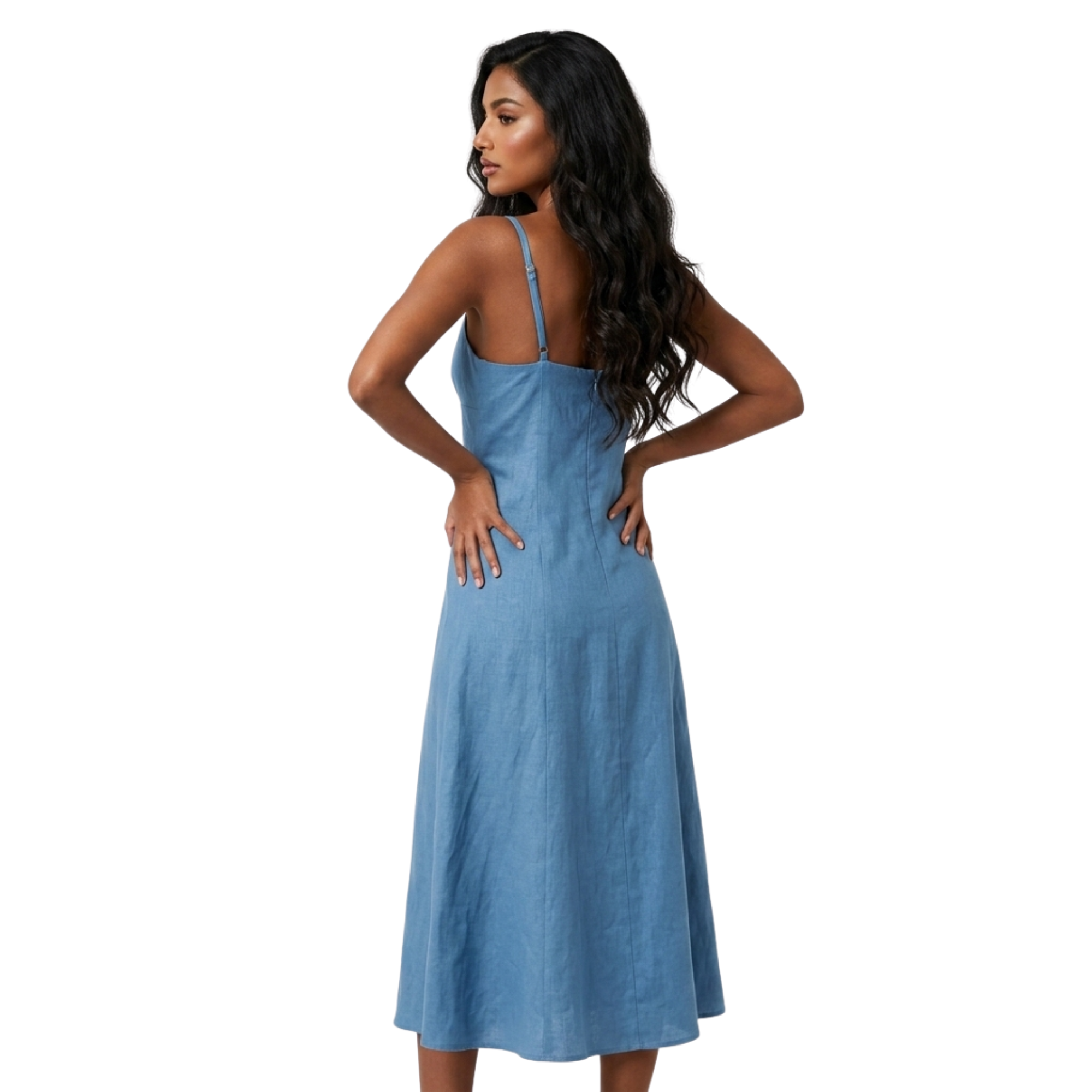 Marina Denim Midi Dress