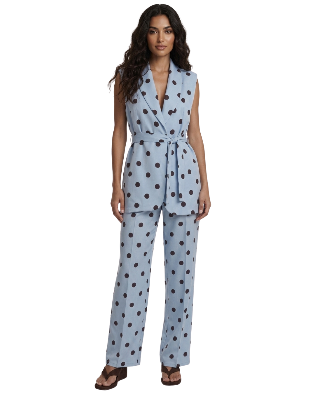 Riviera Polka Dot Vest & Trousers Set
