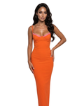 Sari Lace-Trim Ribbed Maxi Dress