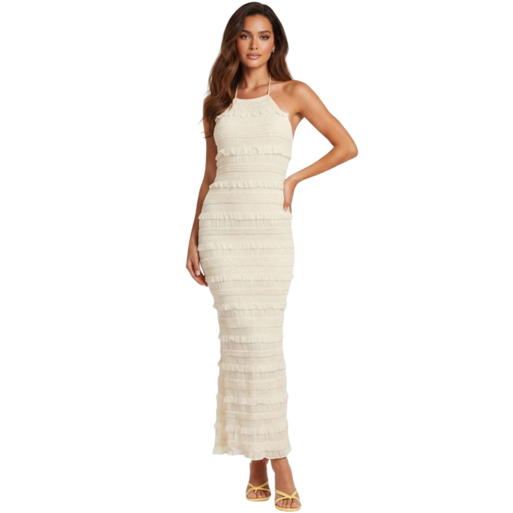 Isla Ruffle Maxi Dress