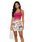 Valencia Crop Top & Wrap Skirt Set