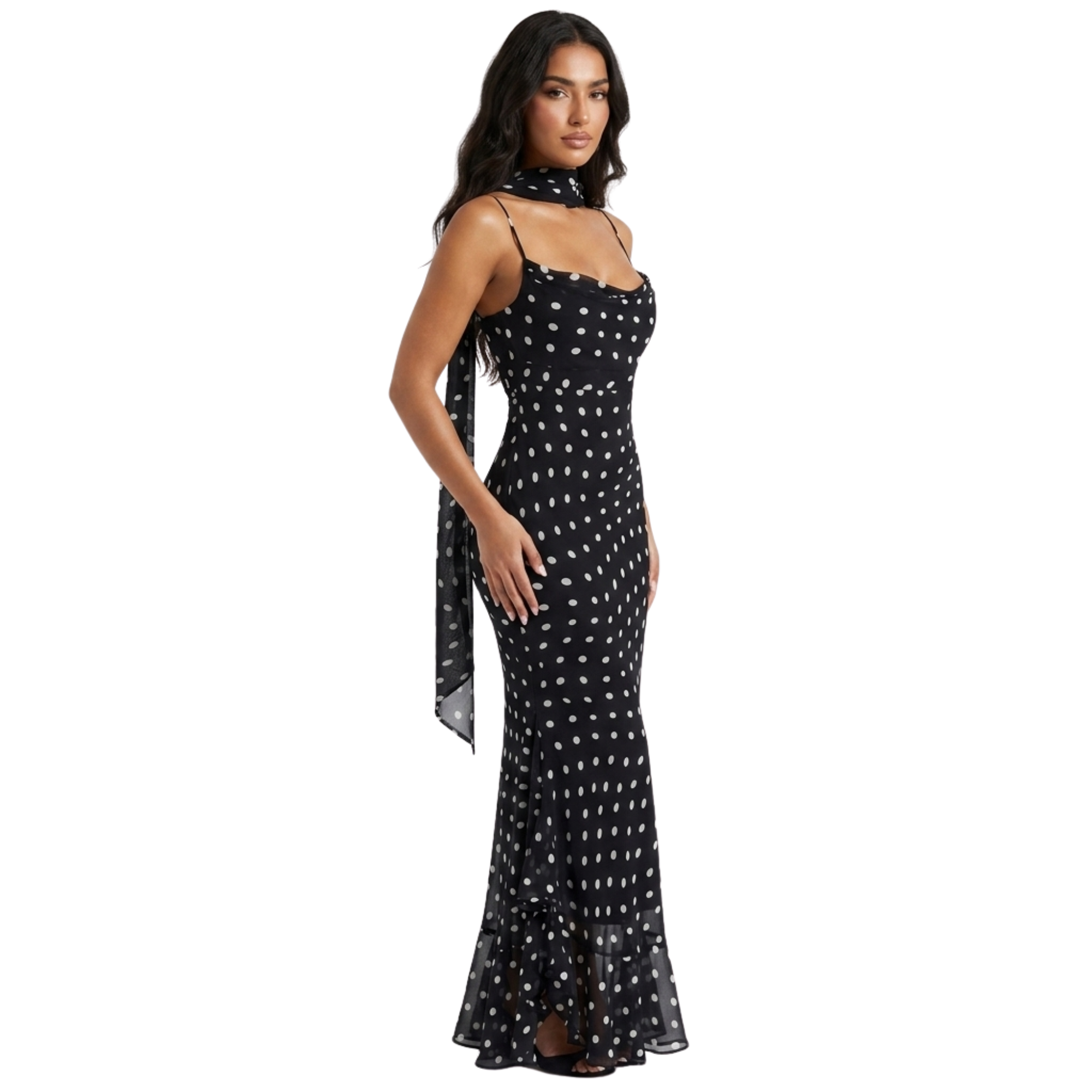 Monroe Polka Dot Maxi Dress