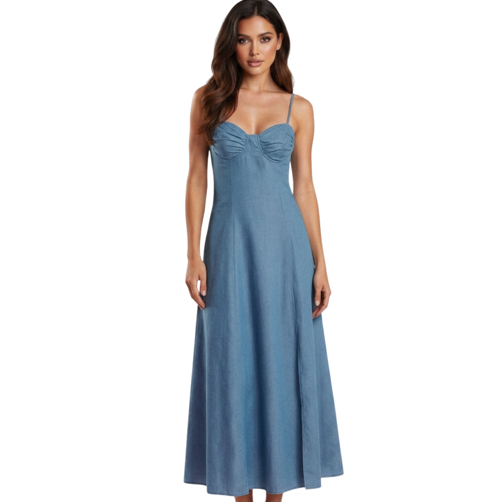 Marina Denim Midi Dress