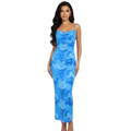 Maya Ocean Cowl Maxi Dress